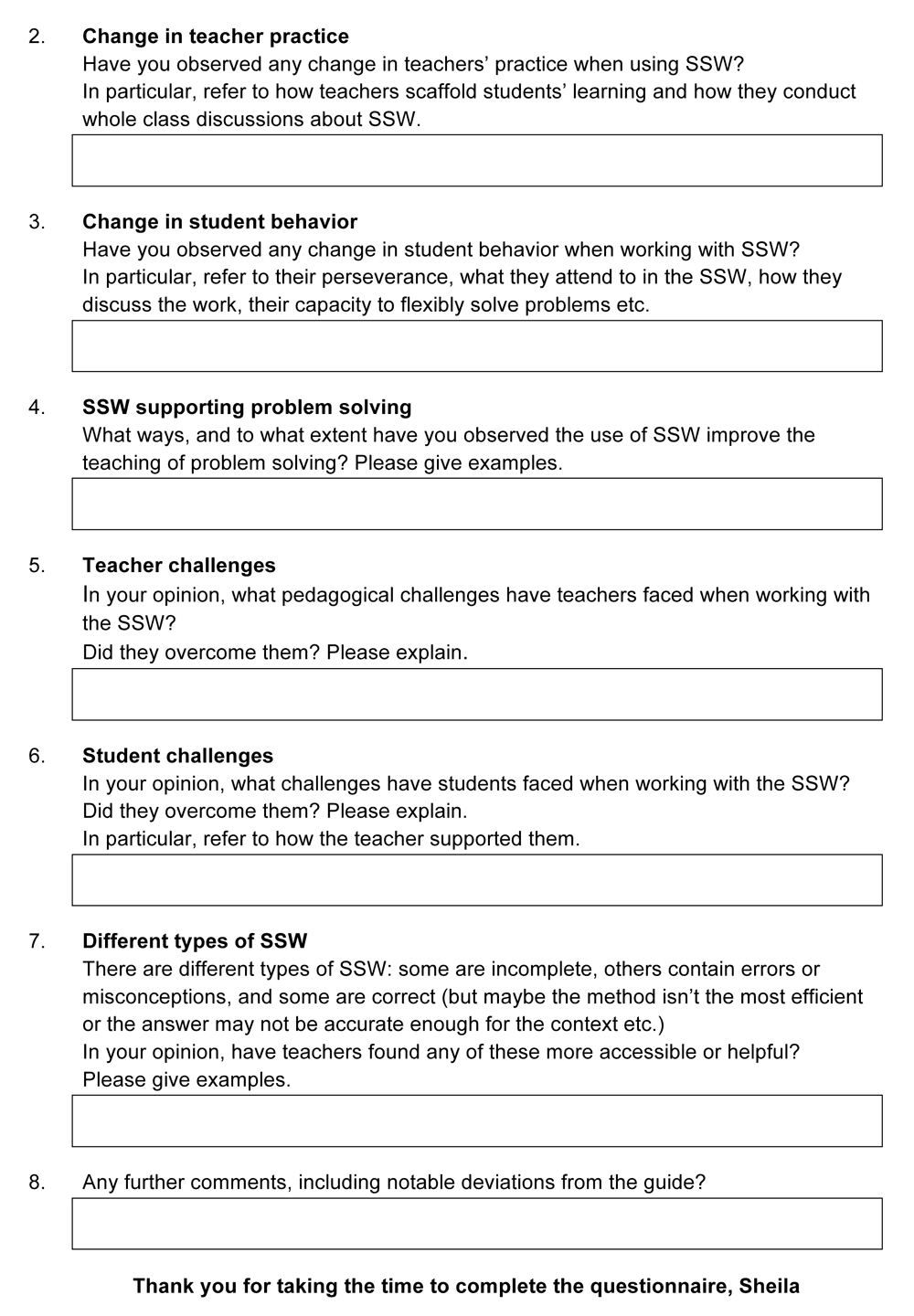 How to write a teacher observation