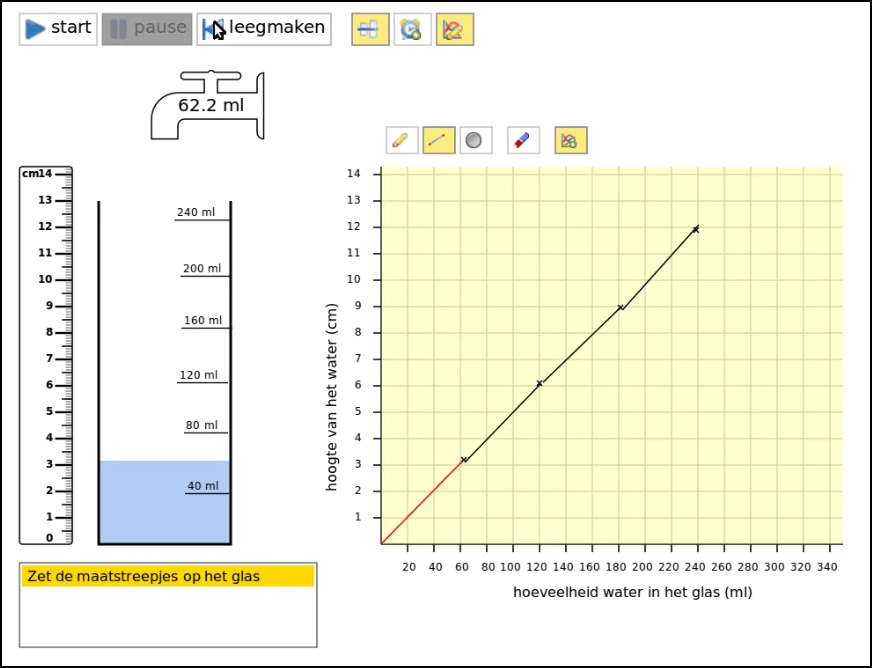 Computer simulation of filling a highball glass