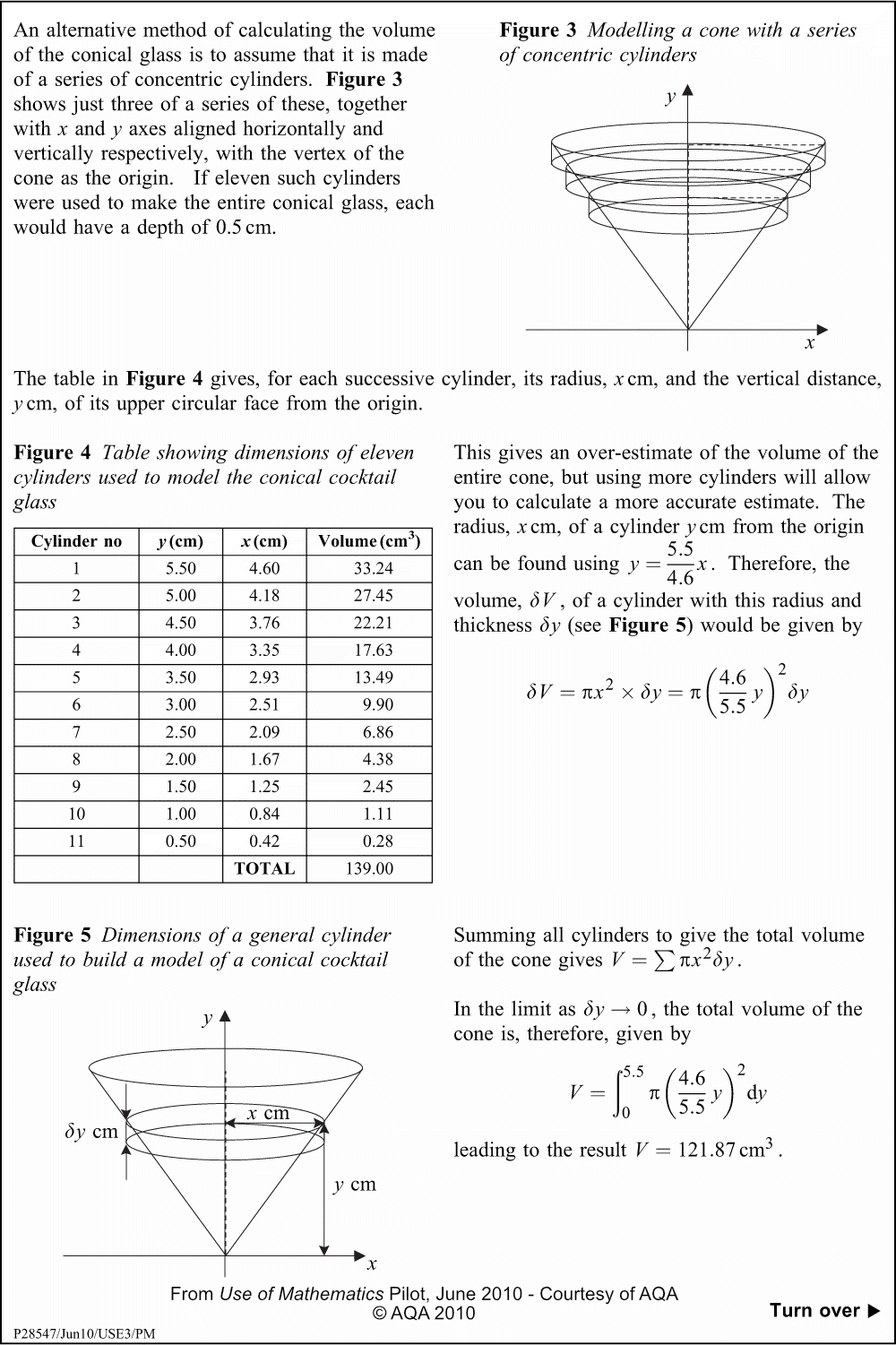 Page from AQA advance reading